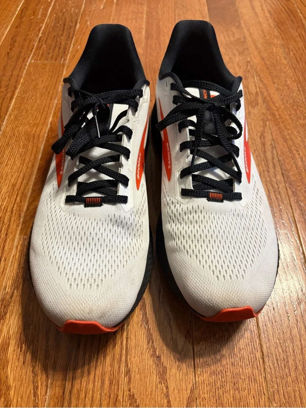 Brooks Men's Running Shoes in White, Black and Orange